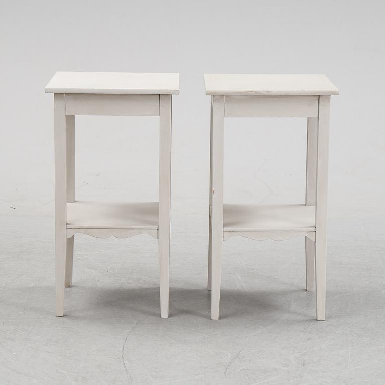 A pair of side tables, 20th Century.