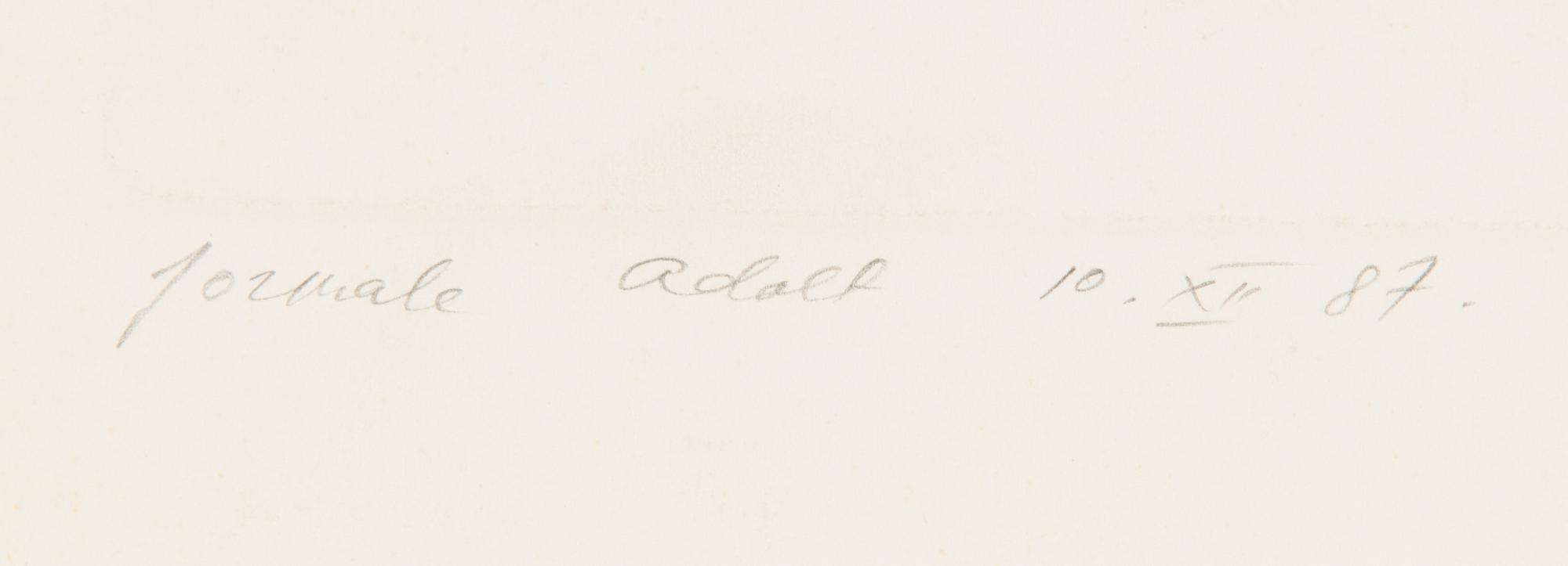 Ado Lill, etsaus ja akvatinta, 3 kpl, signeeratut ja päivätyt -81, -87 ja -84, numeroidut 5/21, 10/21 ja 11/21.