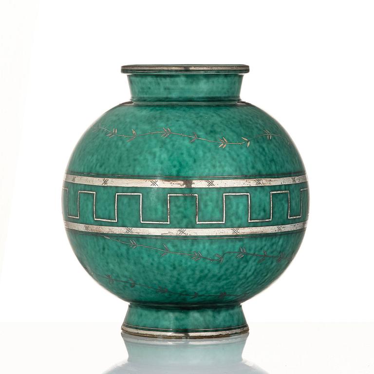 Wilhelm Kåge, an Argenta ceramic vase, Gustavsberg 1935.