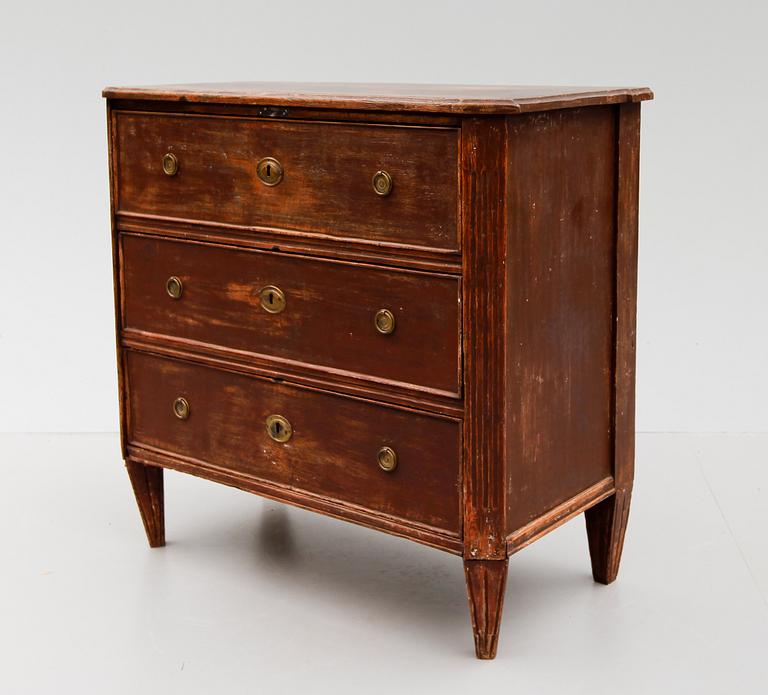 BYRÅ, sengustaviansk, sent 1700-/tidigt 1800-tal.