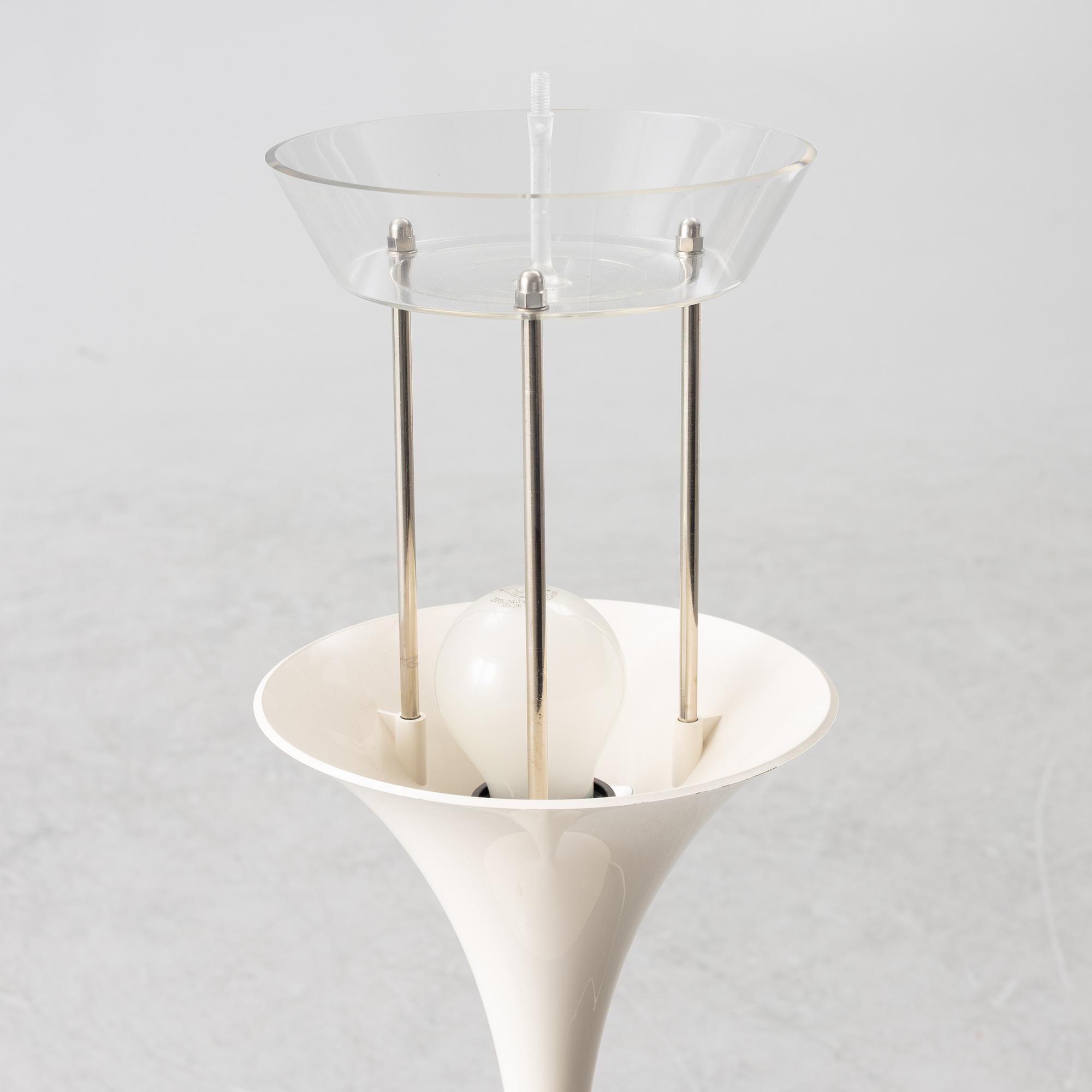 Verner Panton, a pair of 'Panthella' table lamps, Louis Poulsen, Denmark.