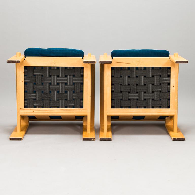 Esko Pajamies, fåtöljer ett par, "Bonanza" Asko, 1980-tal.