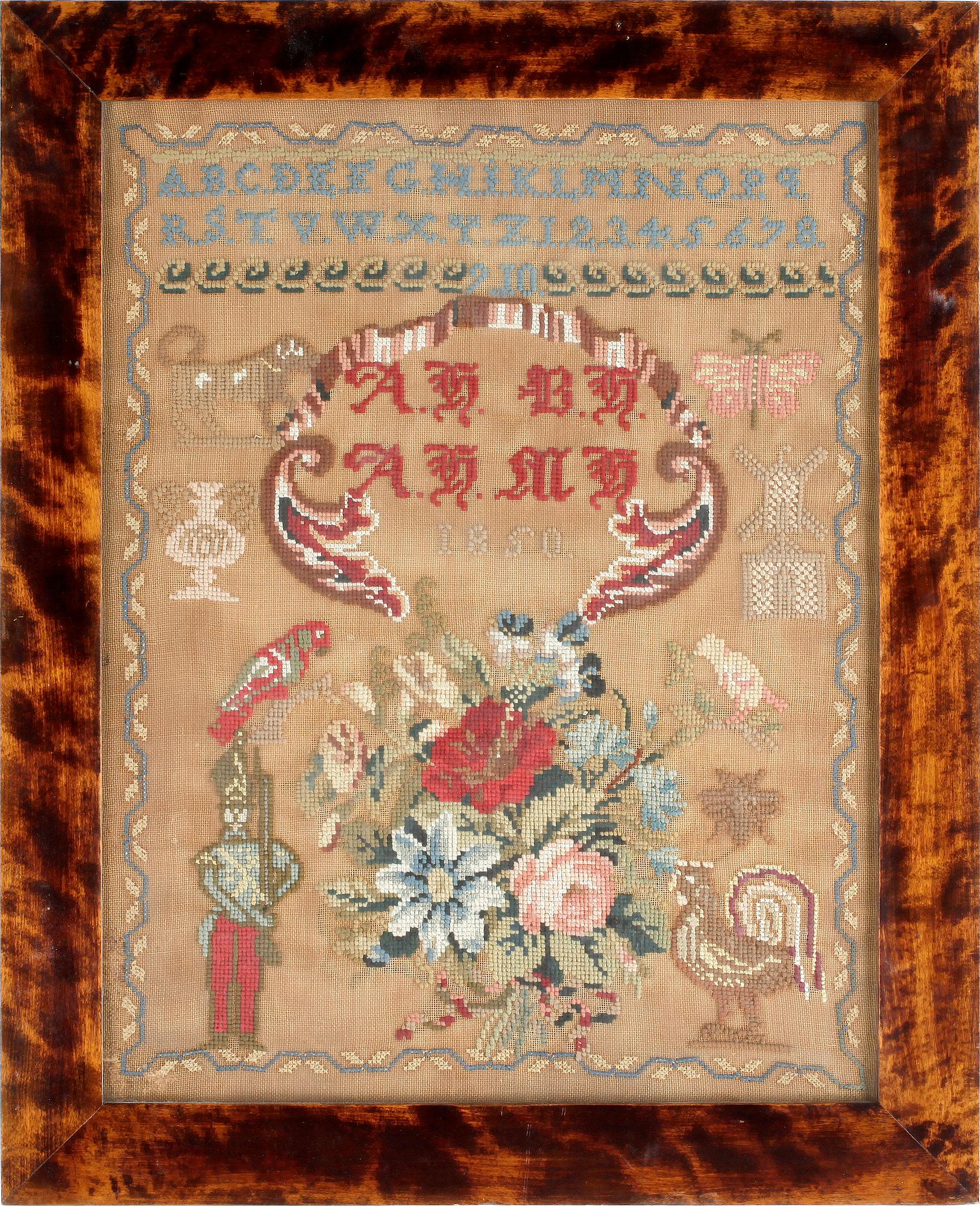 BRODERI, daterad 1850.