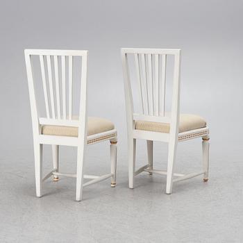 Chairs, a pair, Gustavian style, 19th century.