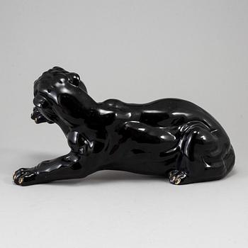 A earthenware sculpture, Deruta Italy, second half of the 20th century, signed and numbered 25/75.