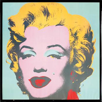 Andy Warhol · ANDY WARHOL, efter, screentryck / utställningsaffisch, "Marilyn Monroe". Utgiven av Andy Warhol Foundation, 1993.