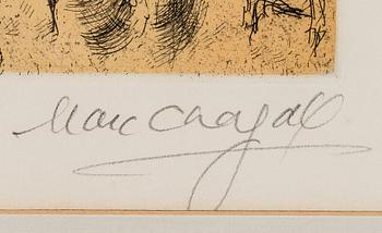 MARC CHAGALL, SELF PORTRAIT FROM "PSAUMES DE DAVID".