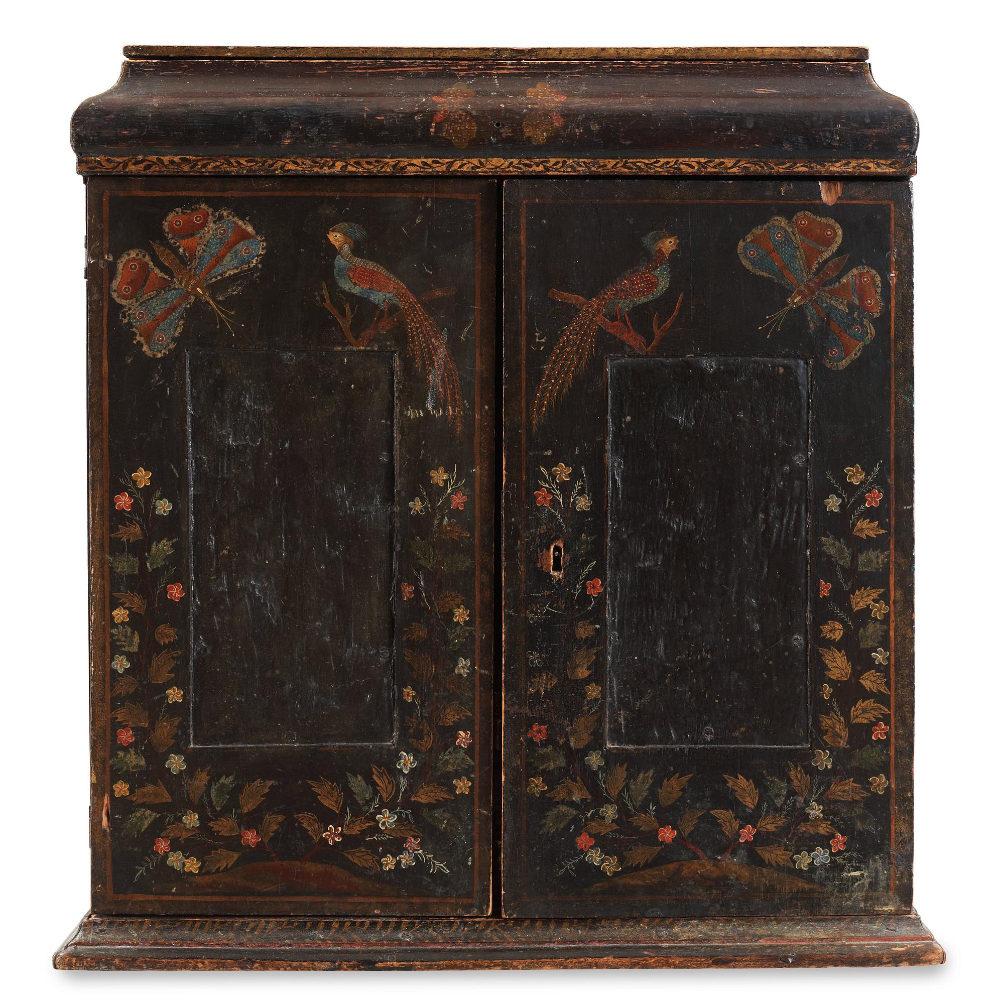 KABINETTSKÅP. Senbarock, 1700-tal.