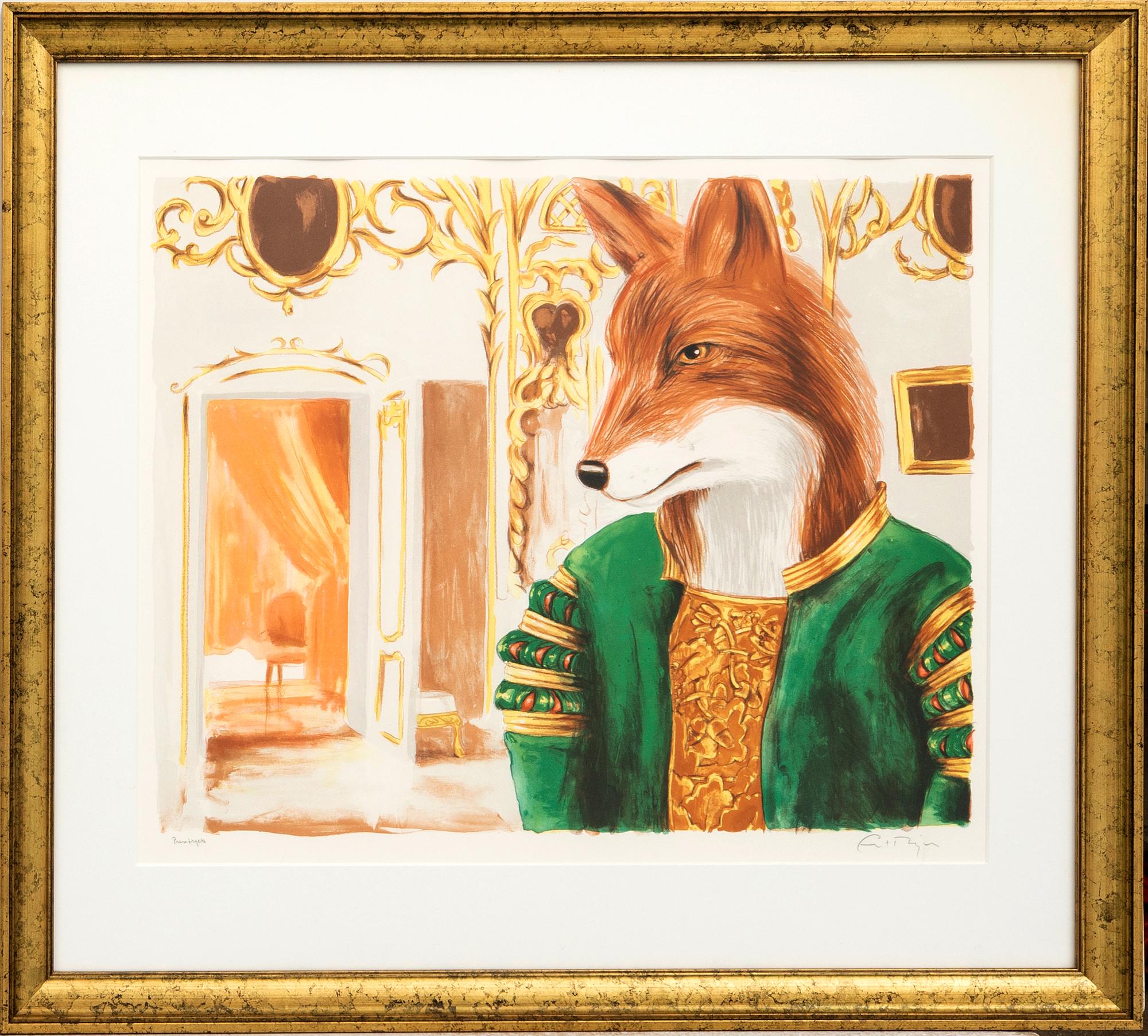 Ernst Billgren, Interiör med räv.