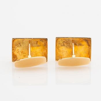 Manschettknappar, ett par, 18K guld.