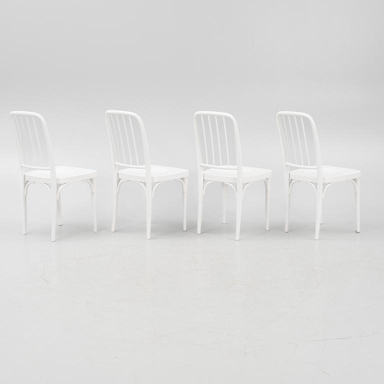 Josef Frank, four model "P5" chairs, Firma Svenskt Tenn, Sweden, post 1985.