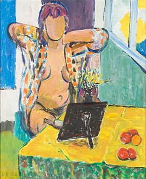 Eero von Boehm, oil on board, signed.