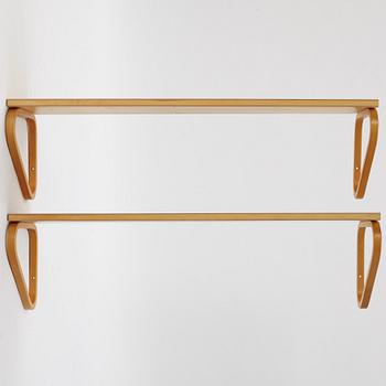 Alvar Aalto, two model 112B shelves, Artek, Finland.