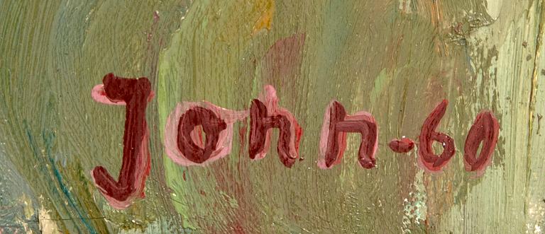 Gunnar Jonn, oil on canvas, signed and dated -60.