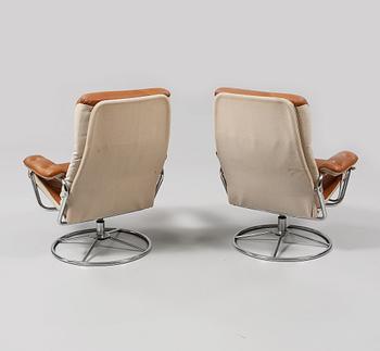 FÅTÖLJER, ett par, Sverige, 1960/1970-tal.