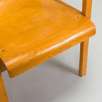 Alvar Aalto, karmstol, modell 51, för OY Huonekalu- ja Rakennustyötehdas A.B. Finland 1930-tal.