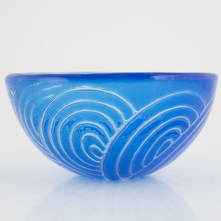 Ingeborg Lundin, an 'Ariel' glass bowl, Orrefors.