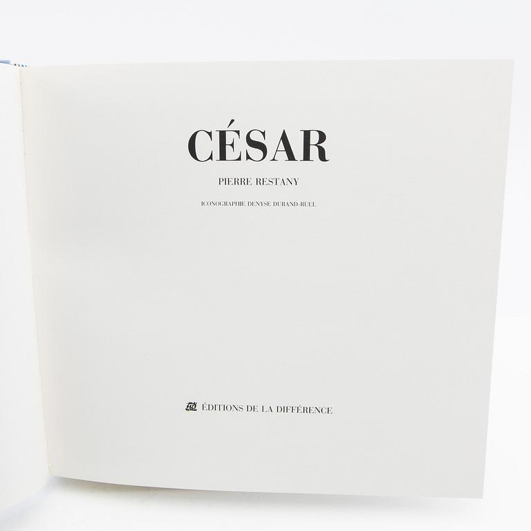 Art books 6 pcs; 3 x Arman, 2 x Wunderlich, 1 x Cesar (signed).