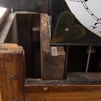 A French mid 18th century Louis XV longcase clock.