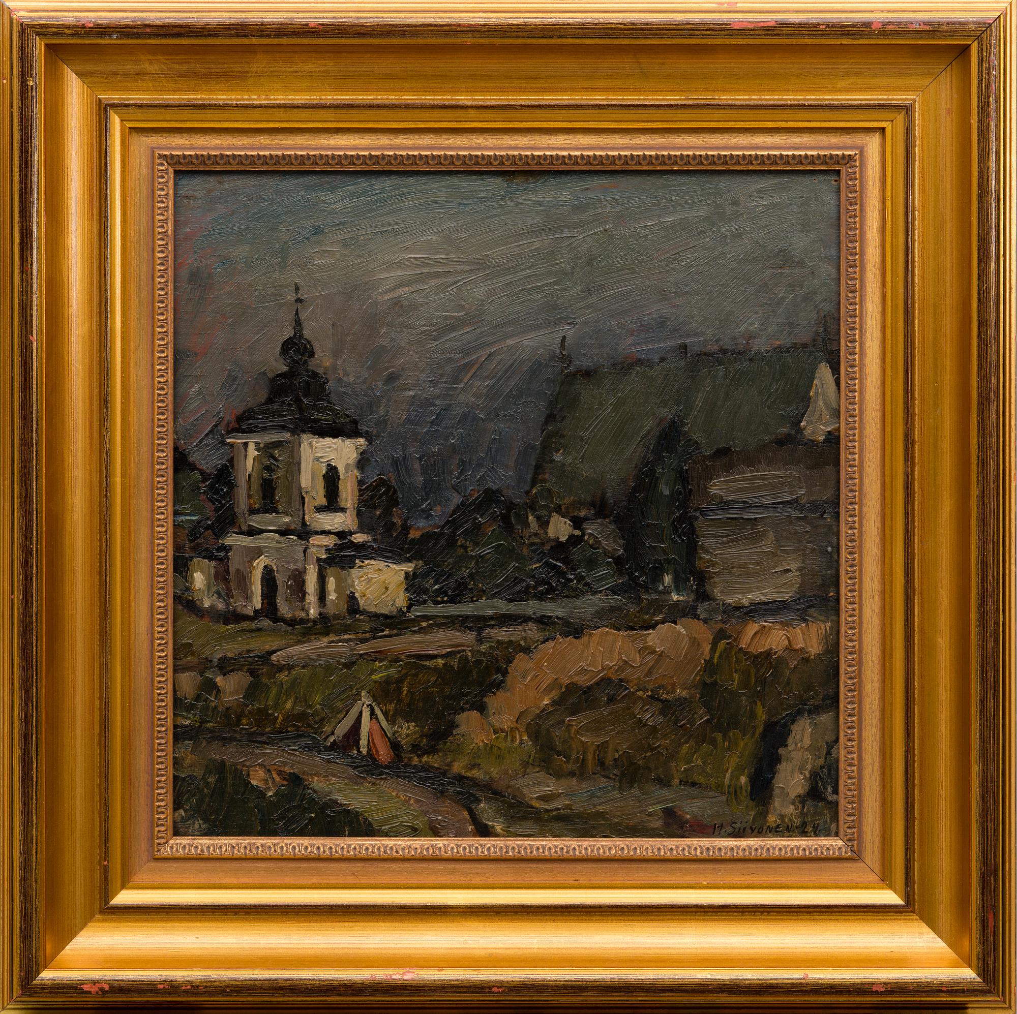 HANNES SIIVONEN, öljy levylle, signeerattu ja päivätty -24.