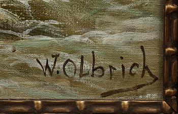 WILHELM OLBRICH, olja på duk, sign.