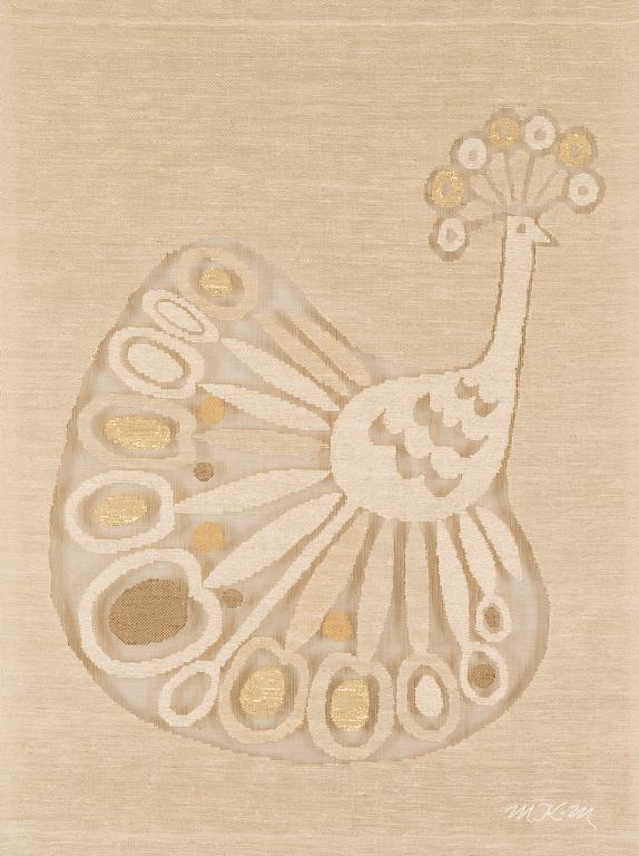 Maija Kolsi-Mäkelä, a transparent weave, signed MKM, for Helmi Vuorelma, Lahti Finland.