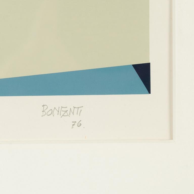 Arturo Bonfanti, silkscreen in colours, 1976, signed 91/140.