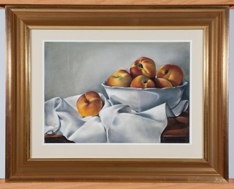 KATHY LONG, pastell, signerad.