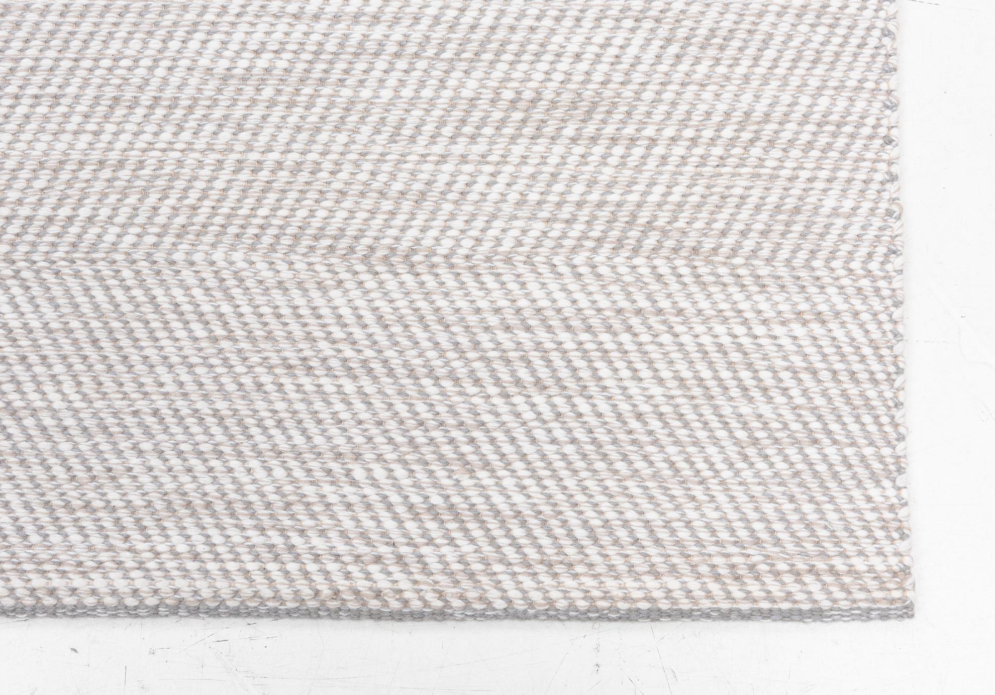 Rug, flat weave, 'Osaka Chevron', Minotti, Italy, approximately 282 x 225 cm.