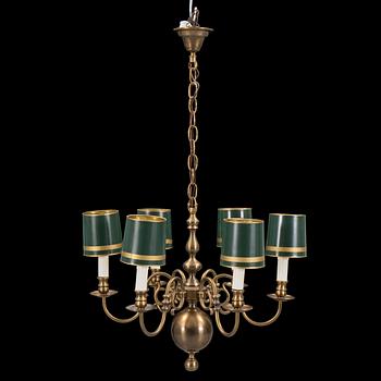 A 20th century 'malmkrona'-style chandelier.