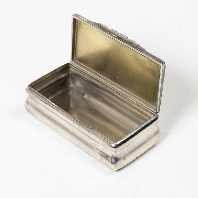 Samling silver, mestadels GEWE, 7 delar, vikt ca 550 gram.