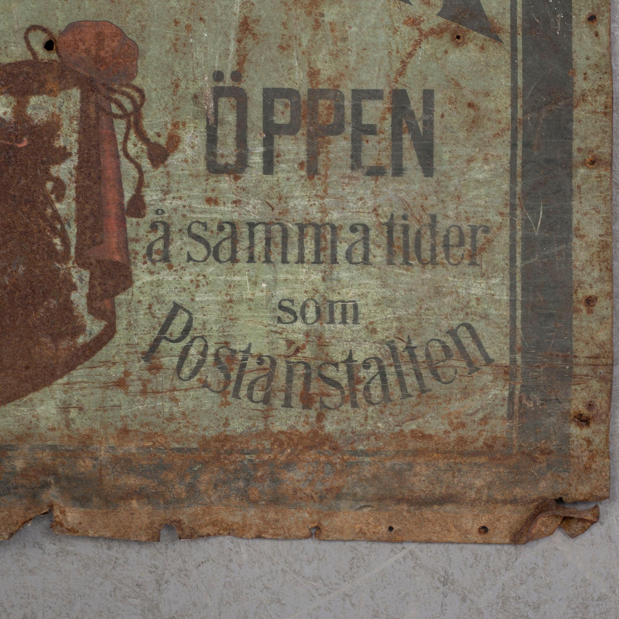 A 20th century sign.