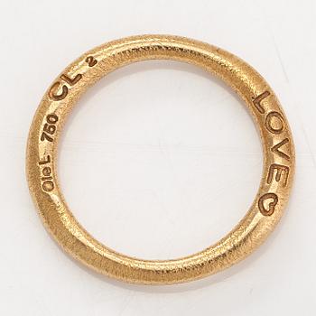 Ole Lynggaard, An 18K gold "Love 3" ring. Denmark.