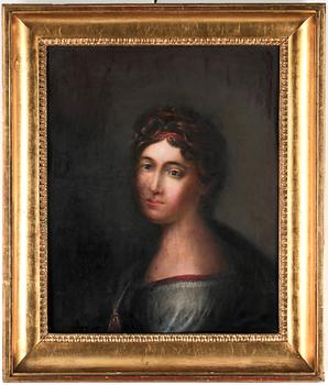 OKÄND KONSTNÄR, olja på duk, ej signerad, 1800-tal.