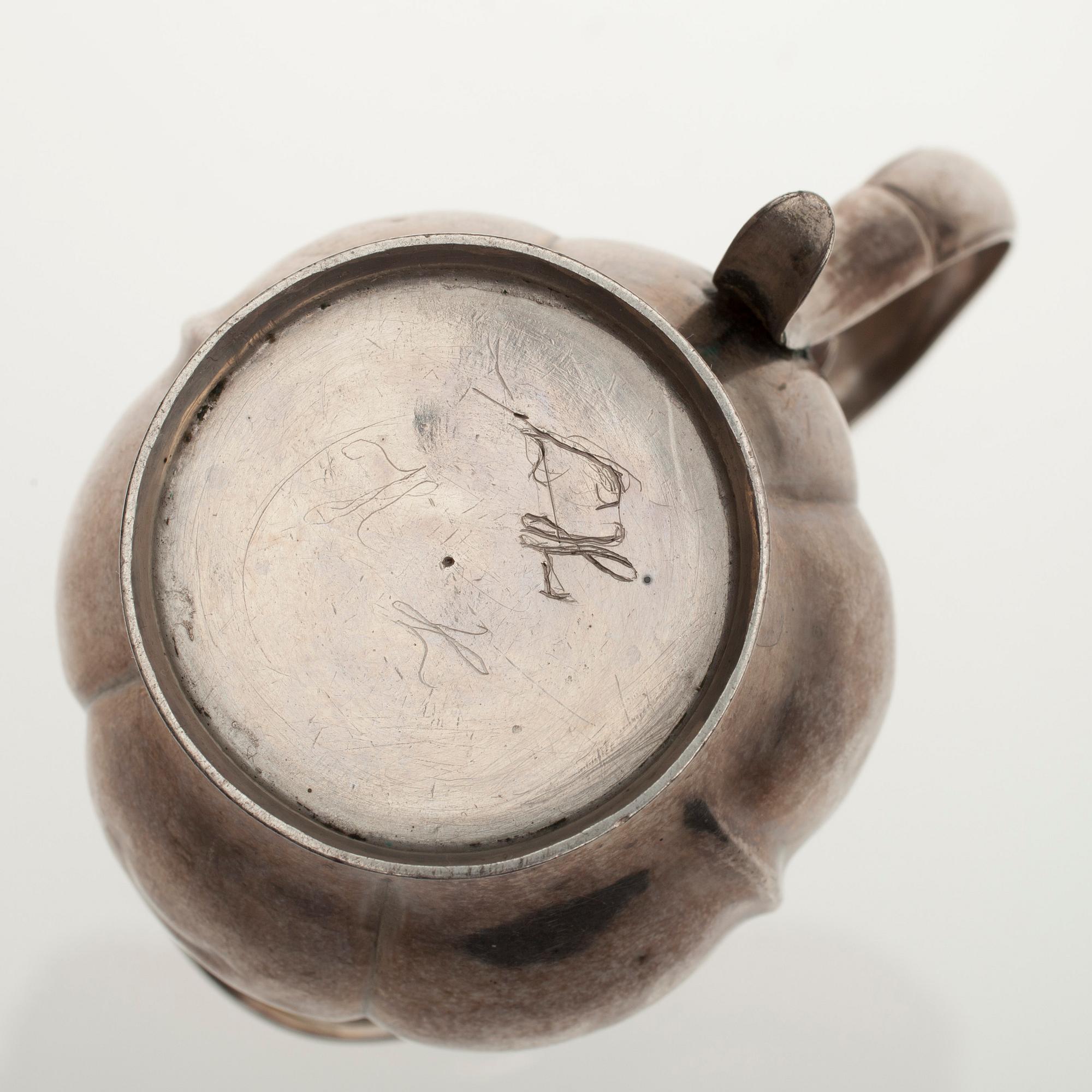 PARTI SILVER, 6 delar. 1816 - ca 1900. Vikt 674 g.
