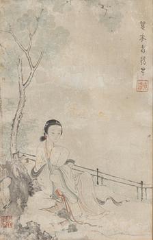 Follower of Fei Danxu (1801-1850), The Four Seasons, around 1900.