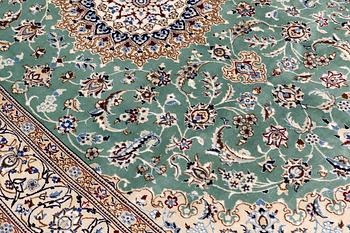 A carpet, Nain part silk so called 9 LAA 301 x 192 cm.