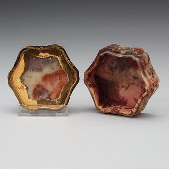 ASK med LOCK, soapstone, Qingdynastin sent 1700-tal.