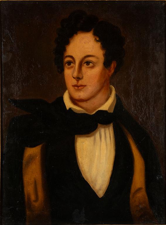 Unknown artist, early 19th century, Portrait of Lord Byron (according to information).