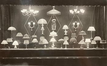 Erik Tidstrand, a pair of table lamps, model "26550", Nordiska Kompaniet, 1920s.