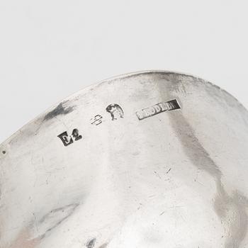 A silver 830 serving spoon, first half of the 20th century, and a silver ladle,  Stockholm 1887.