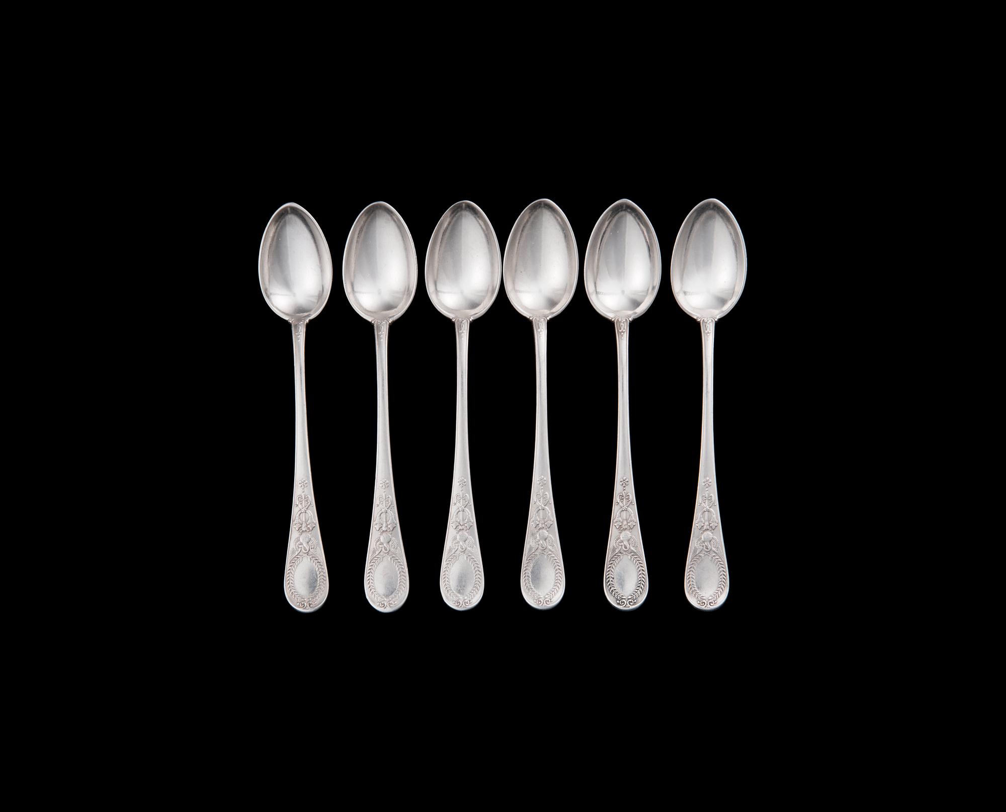 FABERGÉ KAFFESKEDAR, 6 ST.