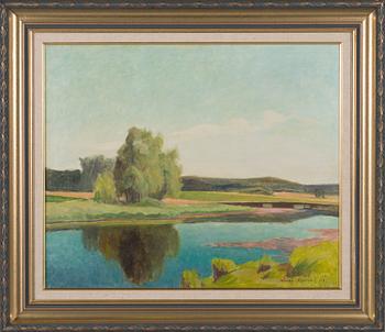Väinö Hervo, olja på duk, signerad och daterad -59.