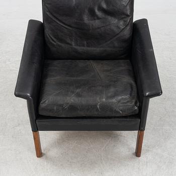 Hans Olsen, fåtölj med fotpall, CS Möbler, Danmark, 1950/60-tal.