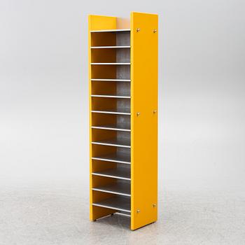 Unidentified designer, newspaper rack, contemporary.