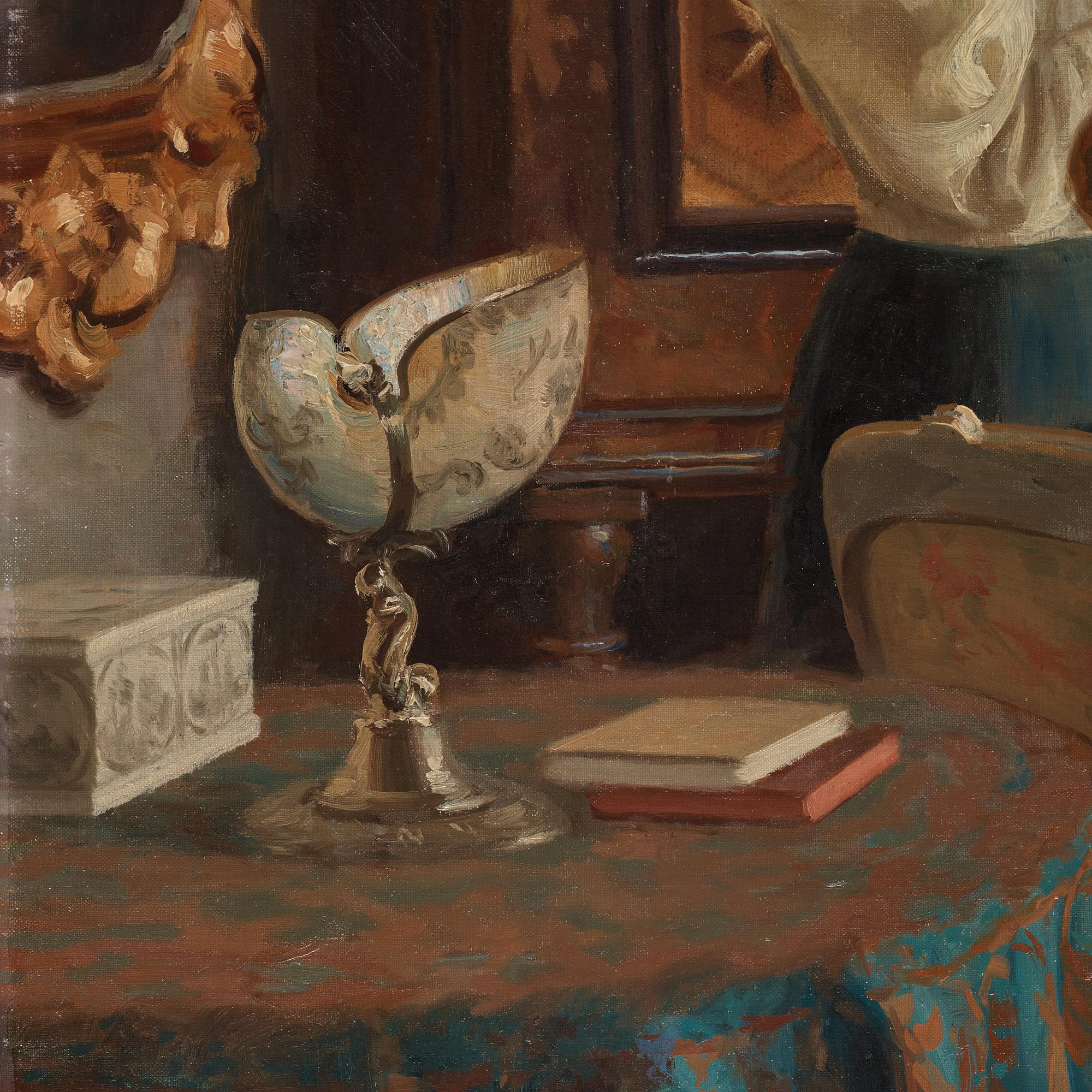 Emil Lindgren, Merry companions, interior from the home of Georg and Hanna Pauli.