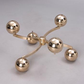 BORD, glas och mässing, "Sputnik Coffee Table", 1900-talets senare hälft.