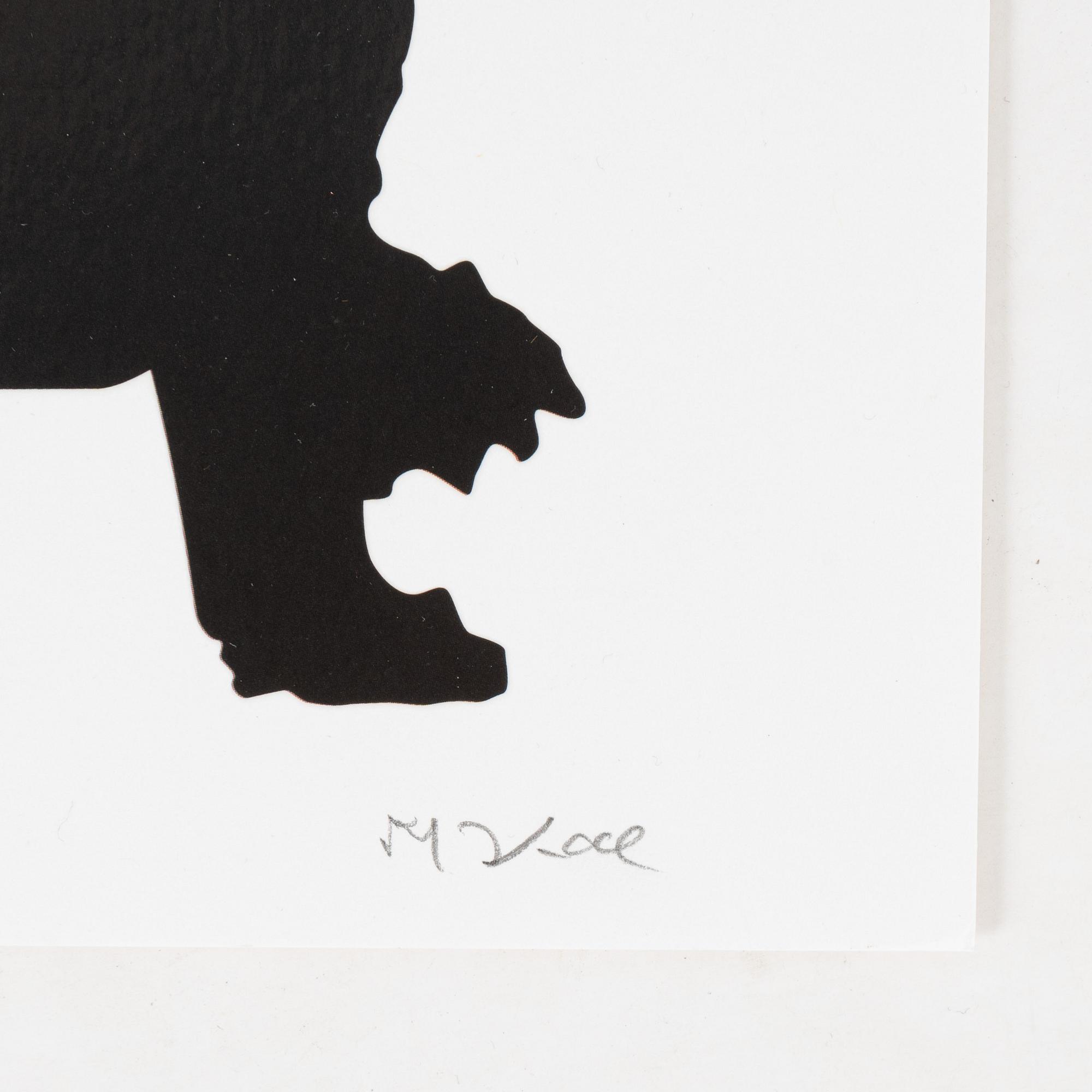 Makode Linde, litografi med UV-lack, signerad och numrerad 108/120.