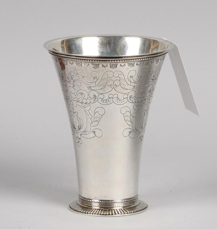 BÄGARE, silver, kopia av 1700-talstyp, ostämplad.