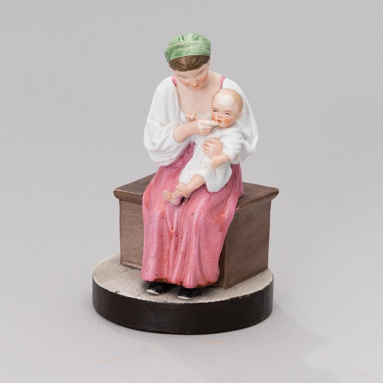 A RUSSIAN POPOV FIGURINE, porcelain, late 19th century.